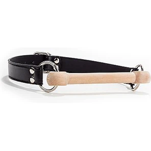  Черный кляп Wooden Bridle с деревянным трензелем 