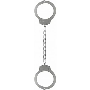  Металлические серебристые оковы Pleasure Legcuffs 