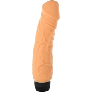  Телесный вибратор-реалистик VINYL P-SHAPE 18 см 