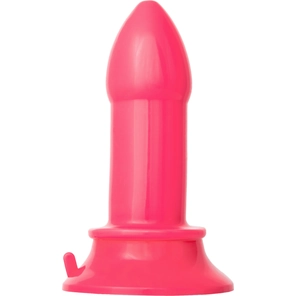  Розовая анальная втулка на присоске POPO Pleasure 13 см 