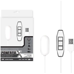 Белое виброяйцо с контроллером, работающее от USB 