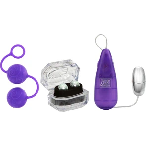  Женский набор для вагинальной стимуляции HER KEGEL KIT: 2 вида шариков и вибропуля 