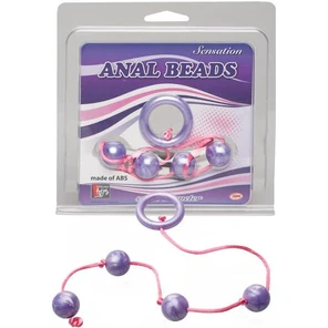  Фиолетовые анальные шарики GOOD VIBES ANAL BEADS SMALL 