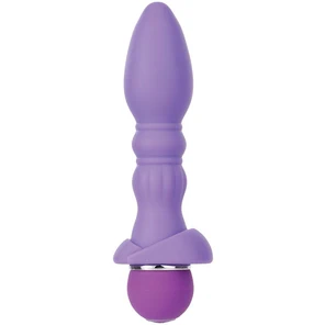  Фиолетовый вибромассажер для анальной стимуляции PURRFECT SILICONE ANAL VIBRATOR 13 см 