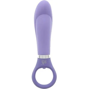  Фиолетовый анальный вибромассажёр GOOD VIBES RING-G BULBED 15,5 см 