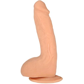  Телесный фаллоимитатор на присоске XSKIN 7 TPR DONG FLESH 18 см 