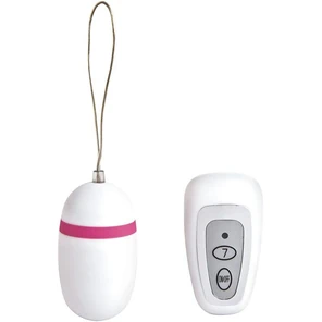  Белое виброяйцо на радиоуправлении E7 WIRELESS REMOTE CONTROLE SILK COATED 