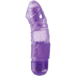  Фиолетовый вибромассажёр JELLY JOY 6INCH 10 RHYTHMS 15 см 