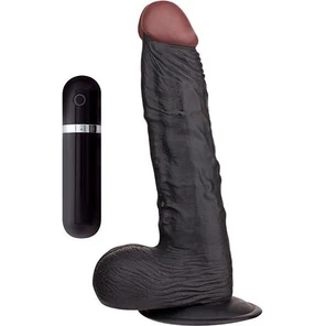  Чёрный вибромассажёр BIGSTUFF 8.5INCH BLACK 22 см 