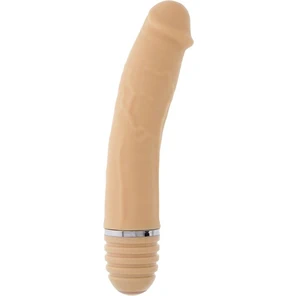  Телесный силиконовый вибратор-реалистик PURRFECT SILICONE VIBRATOR 6INCH FLESH 15 см 