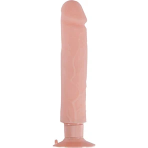  Большой телесный вибратор на присоске REALSTUFF 9INCH VIBRATOR 23 см 