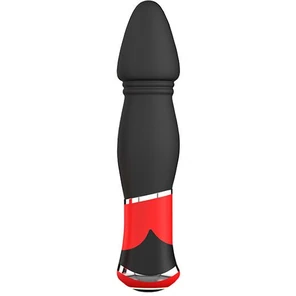  Чёрный анальный стимулятор с вибрацией BOOTYFUL CONED VIBE BLACK 