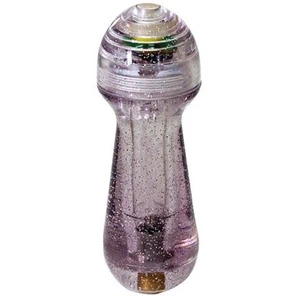  Фиолетовый мини-вибратор с блёстками Gleamer 11,5 см 