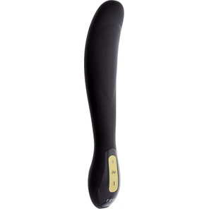  Чёрный перезаряжаемый вибратор REE JUNO SILICONE RECHARGEABLE VIBE 20 см 