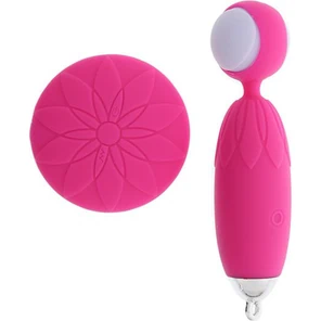  Розовый вибростимулятор с функциями ротации и вибрации DODO PINK 
