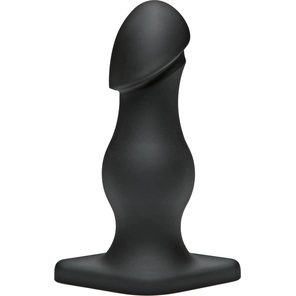  Чёрная анальная пробка TitanMen The Rumpy 16,5 см 