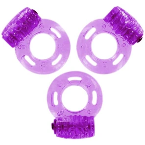  Набор из трех виброколец Pleasure Rings Purple 