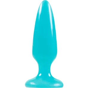  Голубая, светящаяся в темноте пробка Firefly Pleasure Plug Small 10,1 см 