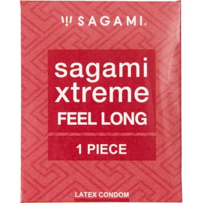  Утолщенный презерватив Sagami Xtreme Feel Long с точками 1 шт 
