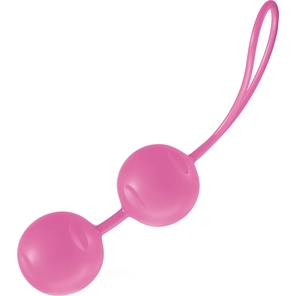  Нежно-розовые вагинальные шарики Joyballs Trend с петелькой 