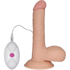  Вибратор-реалистик с выносным пультом The Ultra Soft Dude 18 см 