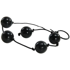  Чёрные анальные шарики JAMMY JELLY ANAL LOVE BALLS 