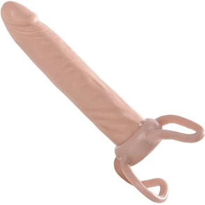  Насадка-фаллос для двойного проникновения DILDO STRAP ON SLIM DONG 