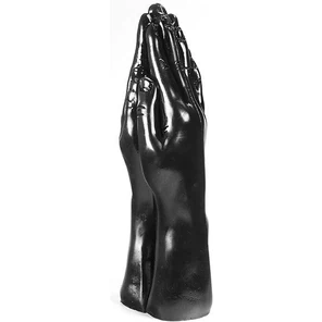  Стимулятор для фистинга с виде сомкнутых рук Dark Crystal Christian Dildo Black 32 см 