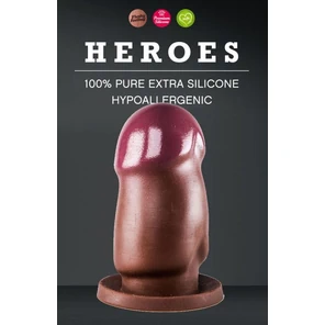  Анальная пробка для фистинга Heroes #22 Brown 17 см 