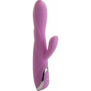 Розовый перезаряжаемый вибратор RechargeableTulip Pink 21 см 