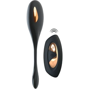  Черное виброяйцо RC Vibrating E-Stim Love Ball с электростимуляцией 