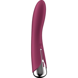  Малиновый вибратор-ротатор Spinning Vibe 1 18 см 
