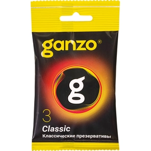  Классические презервативы Ganzo Classic в мягкой упаковке 3 шт 