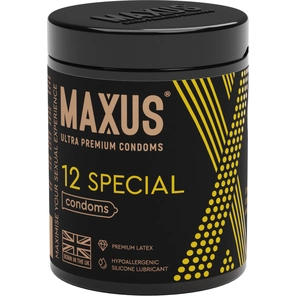  Презервативы с точками и рёбрами MAXUS Special 12 шт 