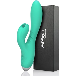  Зеленый вибратор-кролик Jade Rabbit Vibrator 21,8 см 