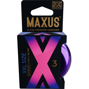  Презервативы Maxus XXL увеличенного размера 3 шт 