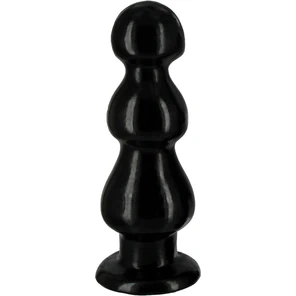  Черная анальная ёлочка Three Bumps for your Rump Butt Plug 27,9 см 
