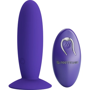  Фиолетовый анальный вибростимулятор Remote Control Vibrating Plug Youth 11 см 