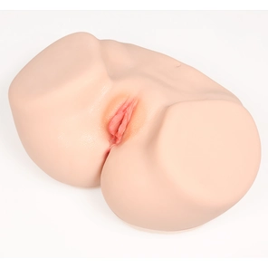  Телесный полуторс с двойным слоем материала и вибрацией Vanilla Onahole Real Vagina 