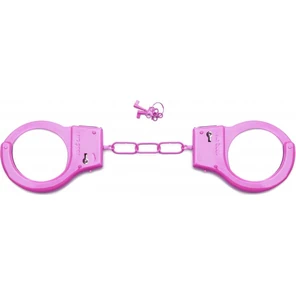  Розовые металлические наручники SHOTS TOYS Pink 