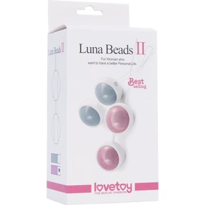  Голубые вагинальные шарики Luna Beards II 