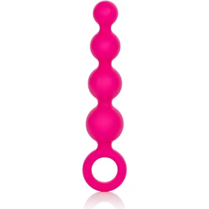  Розовая анальная цепочка Booty Beads 15,3 см 