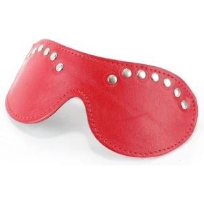  Красная кожаная маска с декором 