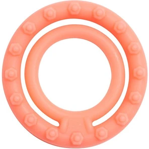  Оранжевое двойное эрекционное кольцо NEON DOUBLE STIMU RING 45MM ORANGE 