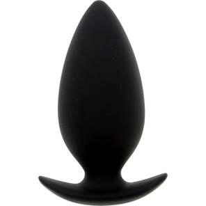  Чёрная анальная пробка BOOTYFUL ANAL PLUG MEDIUM BLACK 9,8 см 
