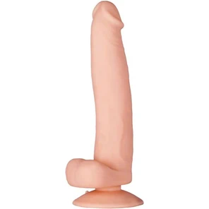  Телесный фаллоимитатор на присоске PURRFECT SILICONE DELUXE DONG 8INCH 20 см 