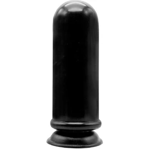  Чёрный анальный стимулятор-гигант MENZSTUFF ANAL MORTAR HUGE BUTT PLUG 20 см 