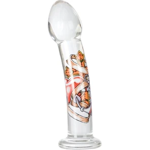  Стеклянная анальная пробка Inked Glass Probe 15 см 