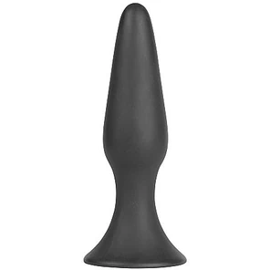  Черная анальная втулка Silky Buttplug Medium 12,5 см 
