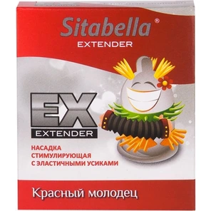  Стимулирующая насадка Sitabella Extender Красный молодец 